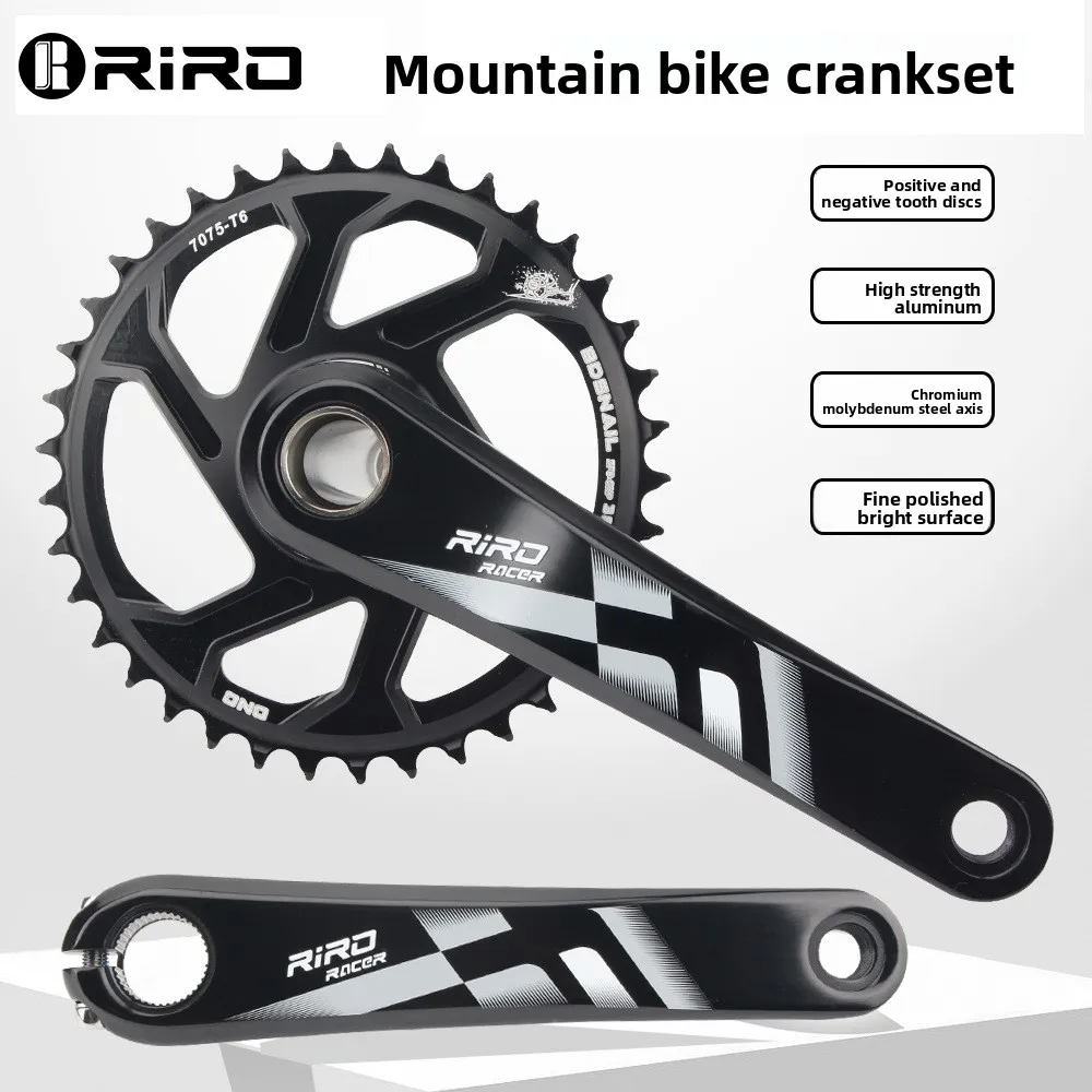 

Зубчатая пластина для горного велосипеда RIRO из алюминиевого сплава, полая, интегрированная, с ЧПУ, с положительным и отрицательным зубным профилем, одинарная, GXP direct.