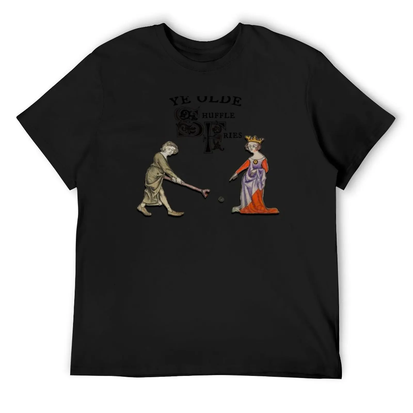 Ye Olde Shuffle Fries T-Shirt vintage t shirts oversized customizeds designer shirts T-shirt men