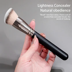 170/270 Face Cosmetic Brush Foundation Powder Makeup Brush Flat Top Concealer Powder Female Make Up Brushes Black Beauty Tool
