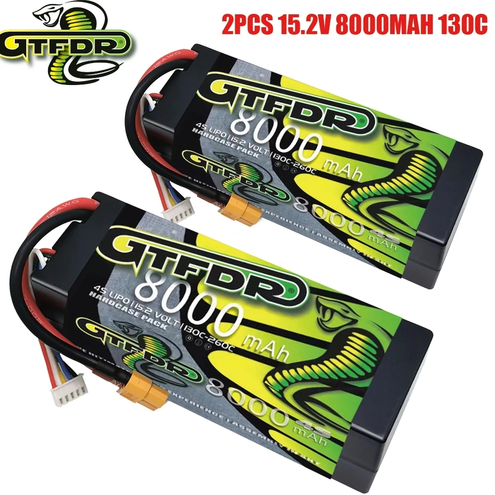 2PCS GTFDR 2S 3S 4S 6S Lipo Battery 7.6V 11.1V 15.2V 14.8V 22.2V 8000mAh 5200Mah 7000Mah 6500mAh 6200mAh 6750mAh for RC Car Part