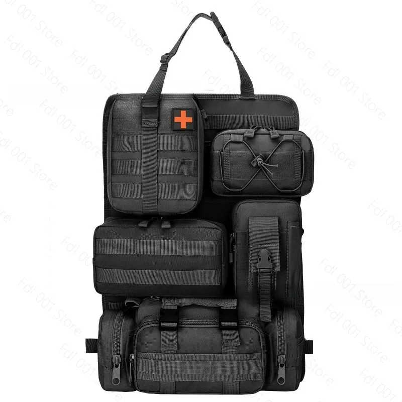 Tactical car seat backrest finishing bag Car storage bag Camera Outdoor shoulder strap hanging