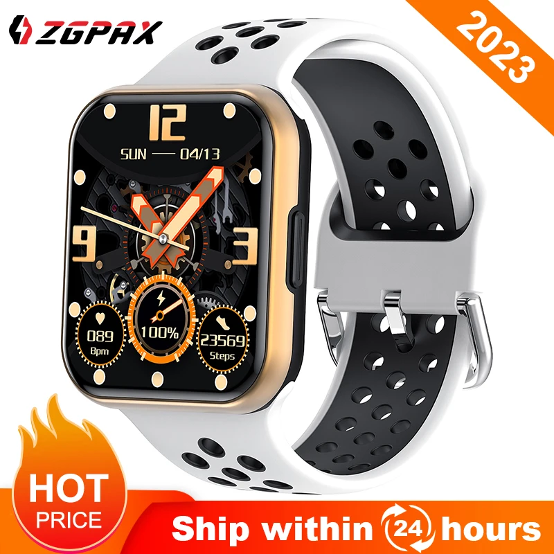 

2023 Ladies Smart Watch Men Sports Fitness 1.72 HD Screen Bracelet IP68 Waterproof Bluetooth Tracking Pedometer Watches