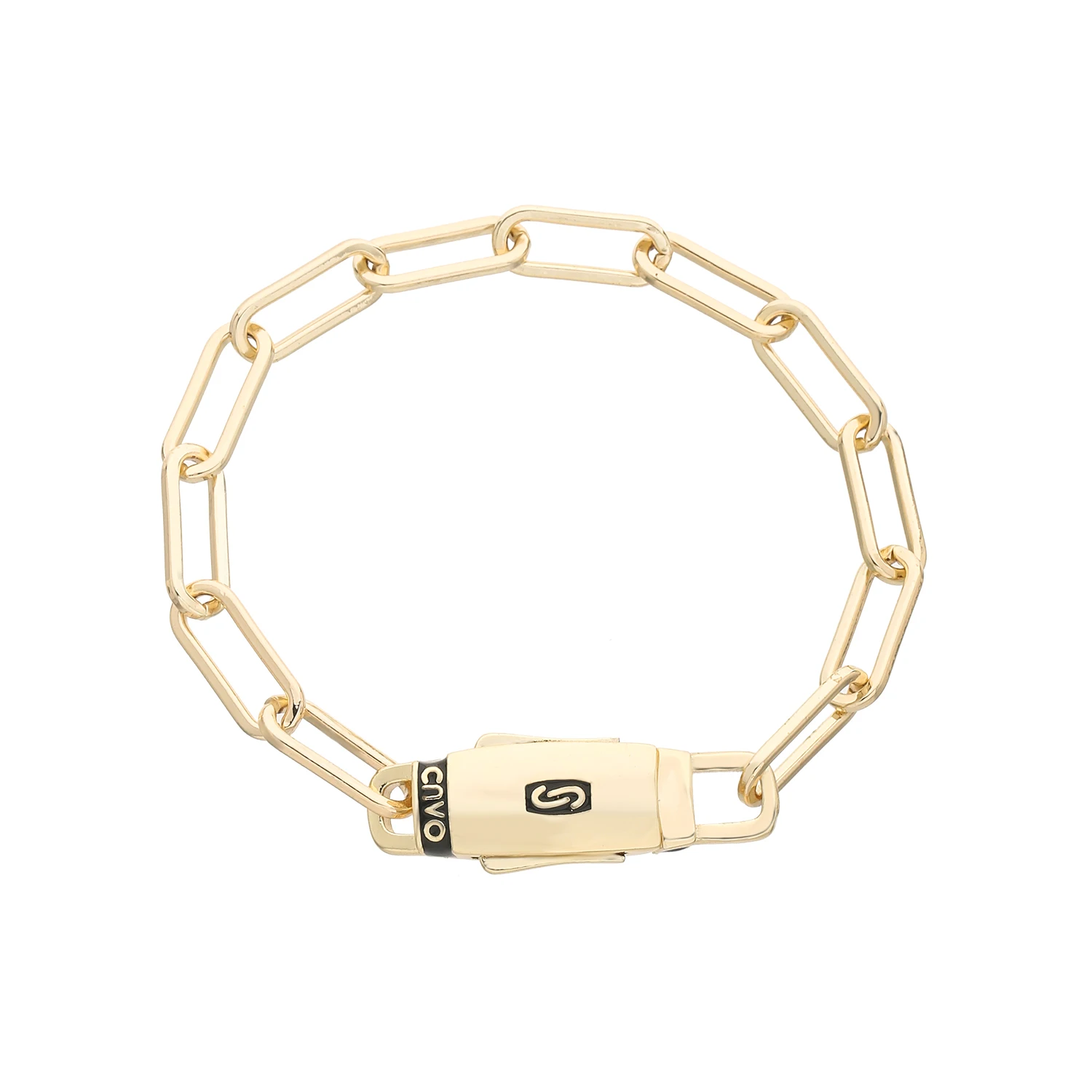 

14K Gold Plated Brass Cuban Link Bracelet 6.7mm Wide Unisex Hip Hop Minimalist Chain Bangle for Men Women 17cm 20cm