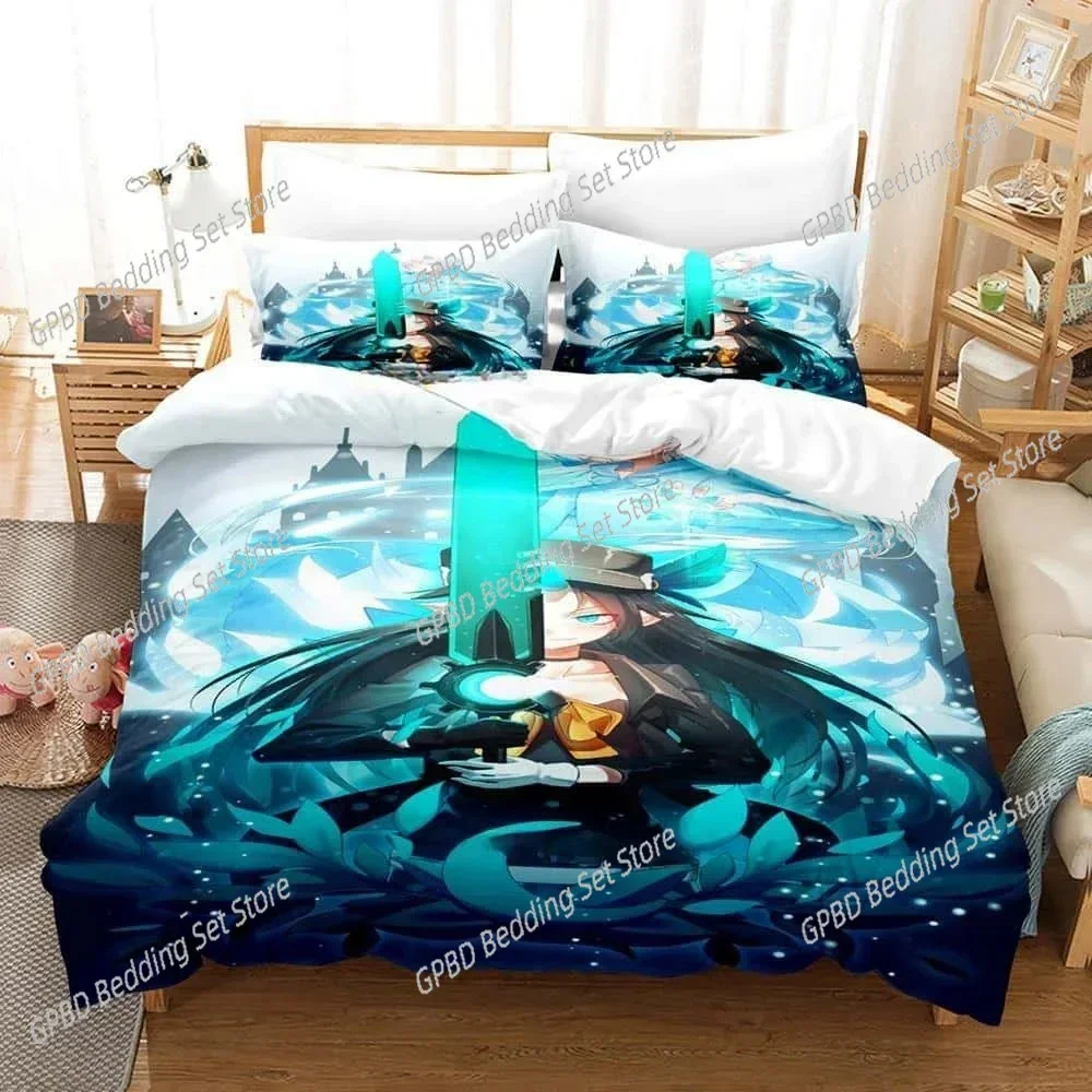 

Fashion 3D Print Anime Pixiv Fantasia 3D Bedding Set Duvet Cover Pillowcases Single Twin Full Queen King Size Home Decor Quilt B
