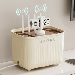UFORU Modern simple plastic household power cord desktop arrangement rack router storage box
