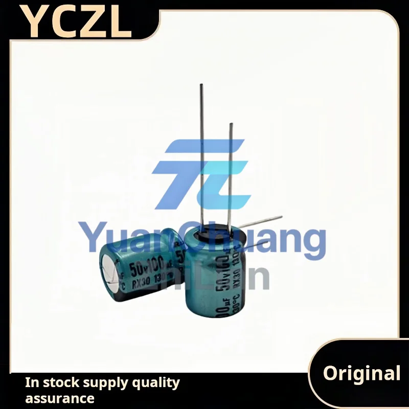 20PCS new original genuine 50v100uF electrolytic capacitor RX30 high temperature resistant 130 degrees
