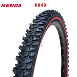 Kenda mountain bike tire k849 Bicycle Accessories 26 24 inch 24 * 1.95 26 * 1.95 2.1 black tire red line cross thickened tire