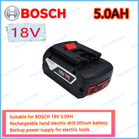 100% original 18V 5.0AH, 100% original rechargeable lithium-ion battery, 18V backup battery, BAT609 suitable for Bosch