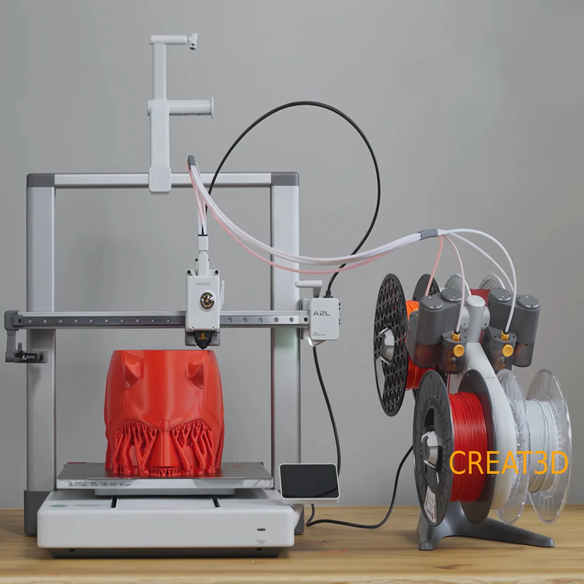 Original A2L Combo 3D Printer High-Speed Fully Auto Leveling Big Size 330*320*325mm Multicolor FDM 3D Printer