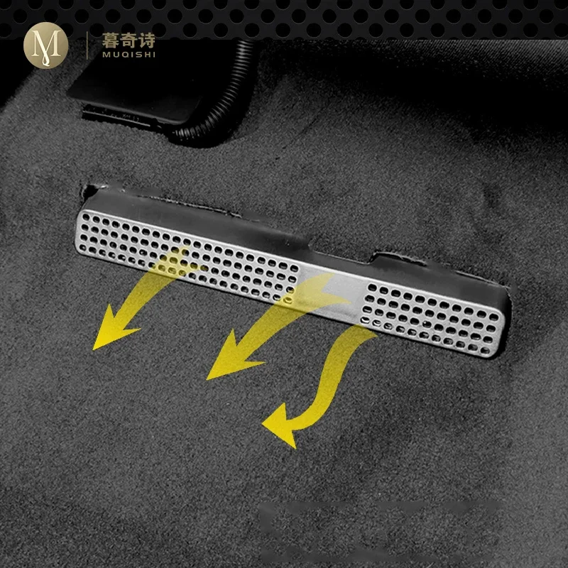 

For Audi A4 A5 2017-2022 Car Air Condition Vent Cover Rear Seat anti dust Outlet Cover Conditioning Cover Accessories Refit ABS