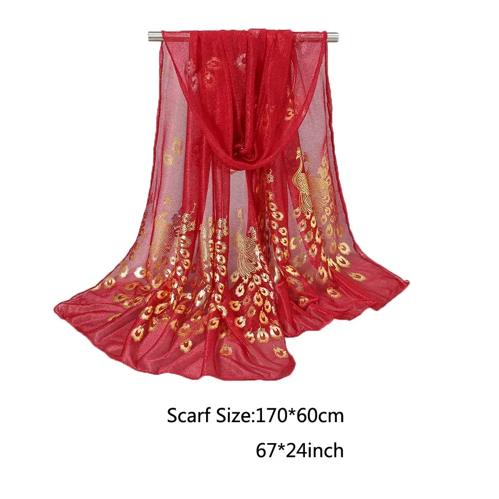 أنيقة أزياء المرأة الطاووس زهرة لحظة الحجاب وشاح طويل لينة رئيس التفاف شال الباشمينا شالات غطاء الأوشحة سرق 180*72 سنتيمتر #4