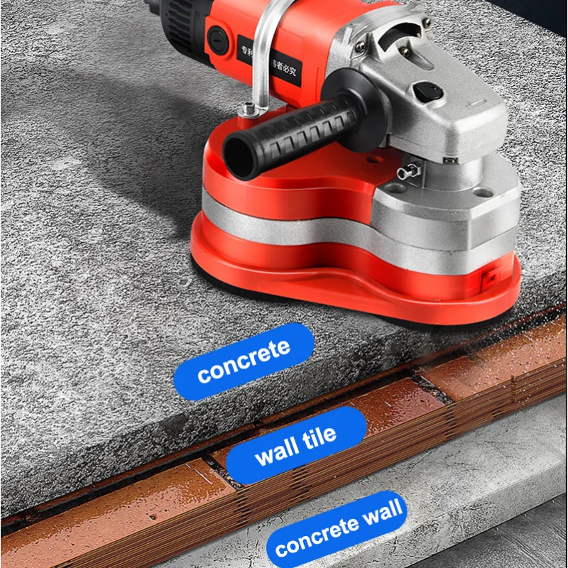 ماكينة صنفرة محمولة بثلاثة رؤوس خالية من الغبار، مطحنة خرسانة لإعداد سطح الخرسانة من الأرض إلى الأرض #3