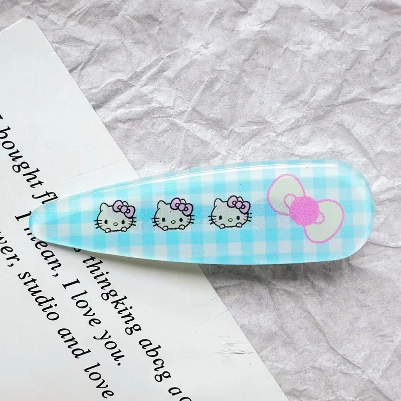 Sanrios مرحبا كيتي مقاطع الشعر للنساء الجانب الانفجارات مخلب كليب لطيف كيتي القط الفتيات دبابيس الشعر المألوف إكسسوارات الشعر هدايا