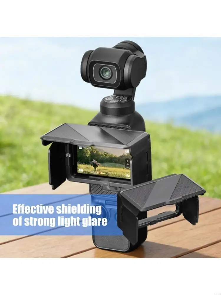 Lightweight Anti Glaring Hood For Pocket 3 Camera Fold Travel And Easy To Carry 