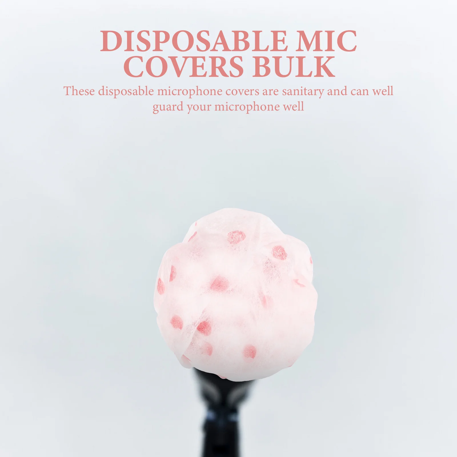 

Microphone Cover Disposable Non-Woven Handheld Mic Cover For Ktv Music Windscreen Dust Protection Antibacterial