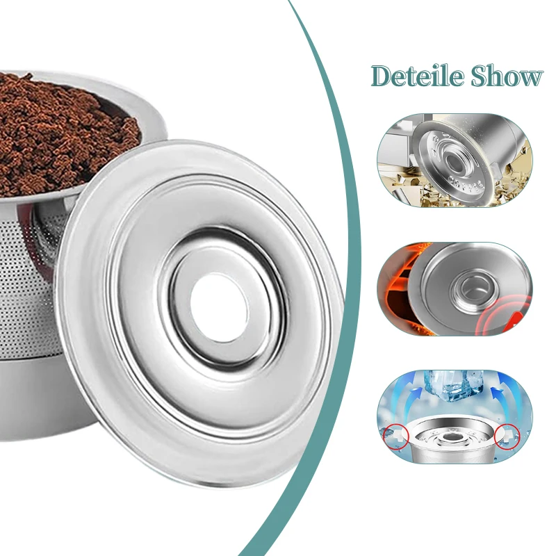 

Многоразовые кофейные капсулы K Cups для Keurig 1.0: многоразовые чашки K из нержавеющей стали, многоразовые фильтры для кофе для кофемашины Keurig