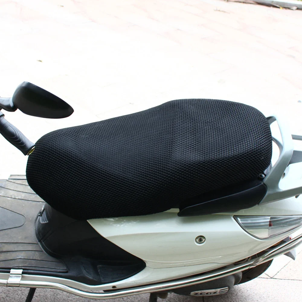 1Pcs Anti-Slip 3D Motorcycle Seat Cushion Cover Net Heat Insulation Mesh Fabric Pad Cushion Protector S-XXXXXL