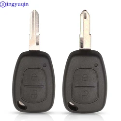 jingyuqin 2 Button Remote Car Key Shell Cover Fob Case For Vauxhall/Opel Vivaro/ Renault Movano Trafic Renault Kangoo Blank