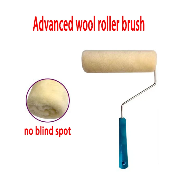 

Advanced Wool Roller Brush Latex Paint Professional Coating Tool is Durable Does Not Shed Hair And Has No Dead Corners