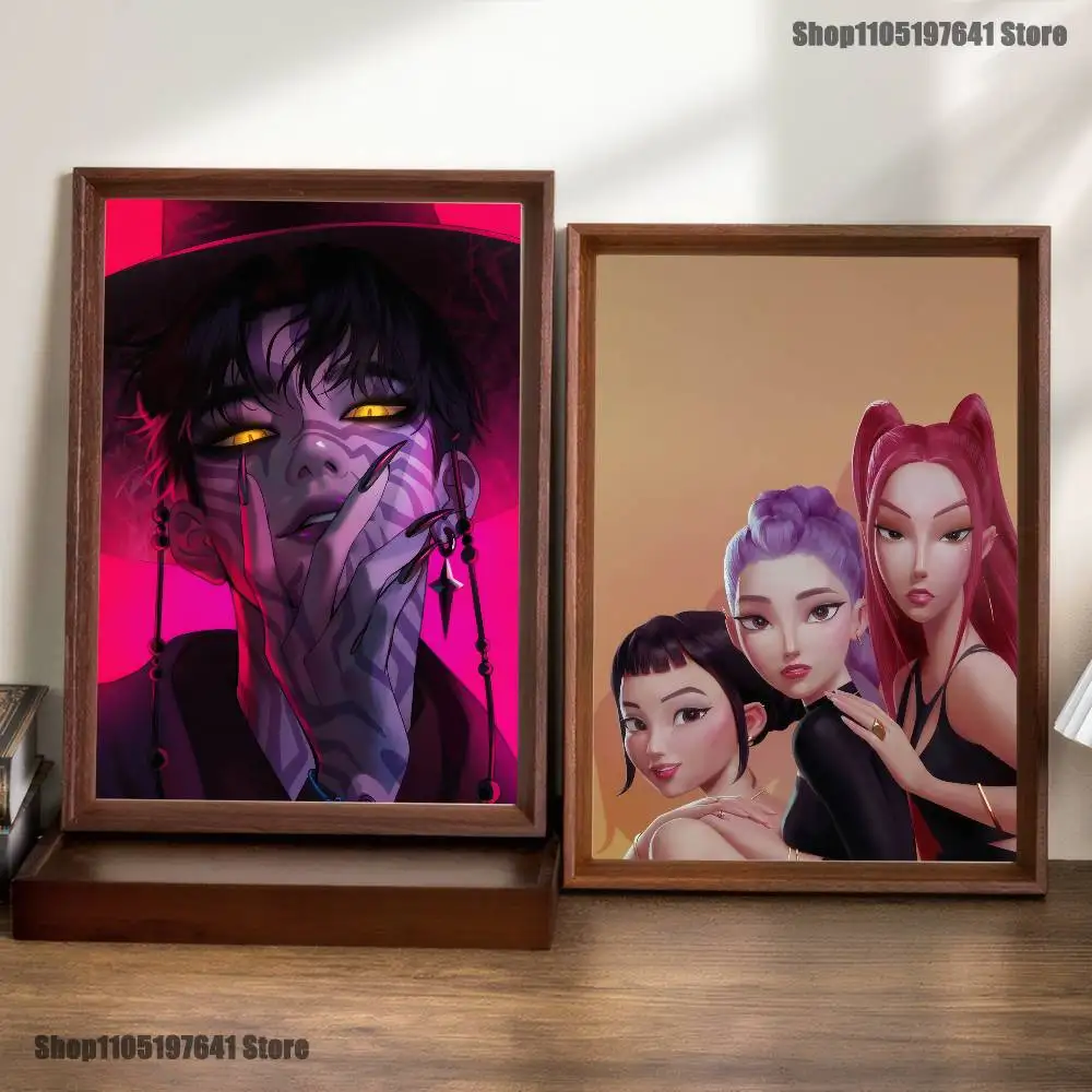 

D-Demon H-Hunters-S Netflix-S KPop Poster Prints Wall Art Picture Painting Gift Living Room Restaurant Bar Large Dec Sticker