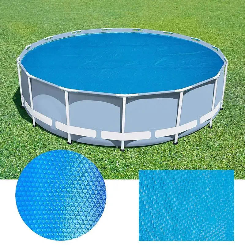 Round Pool Cover PE Waterproof Rectangular Inflatable Swimming Pool Cover for Garden Swimming Pool Cover Family Pool Cover