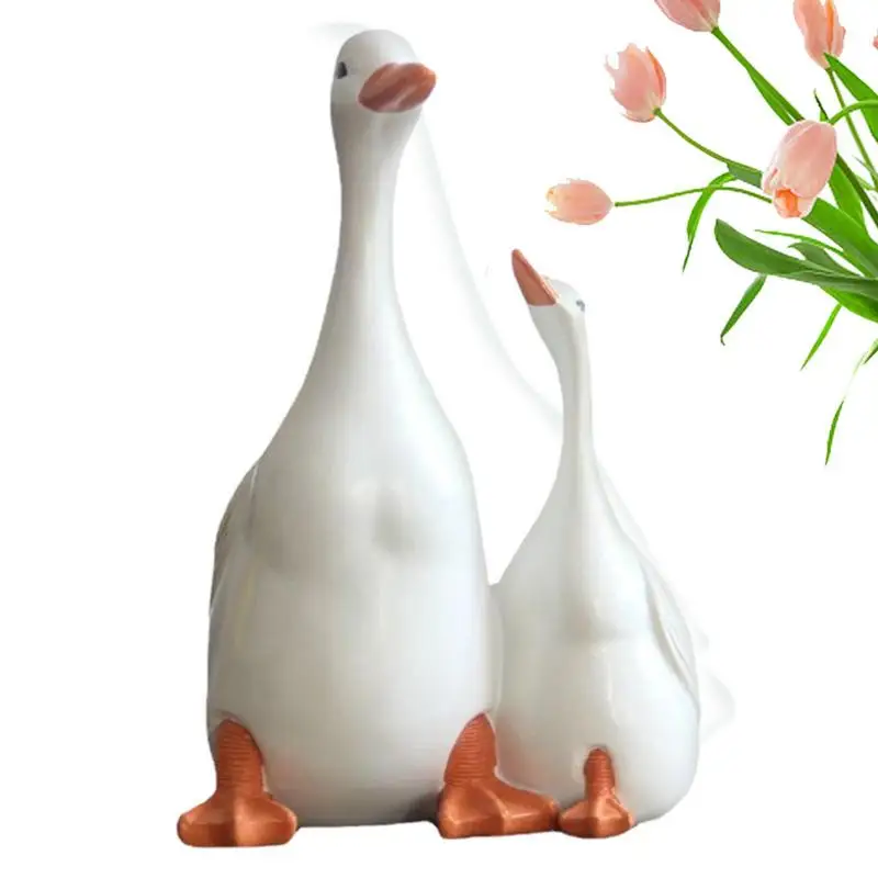 

Duck Statue Funny Little Duck Resin Figurine Decoration Sculpture Statue For Home Office Desktop Housewarming Gift home decor