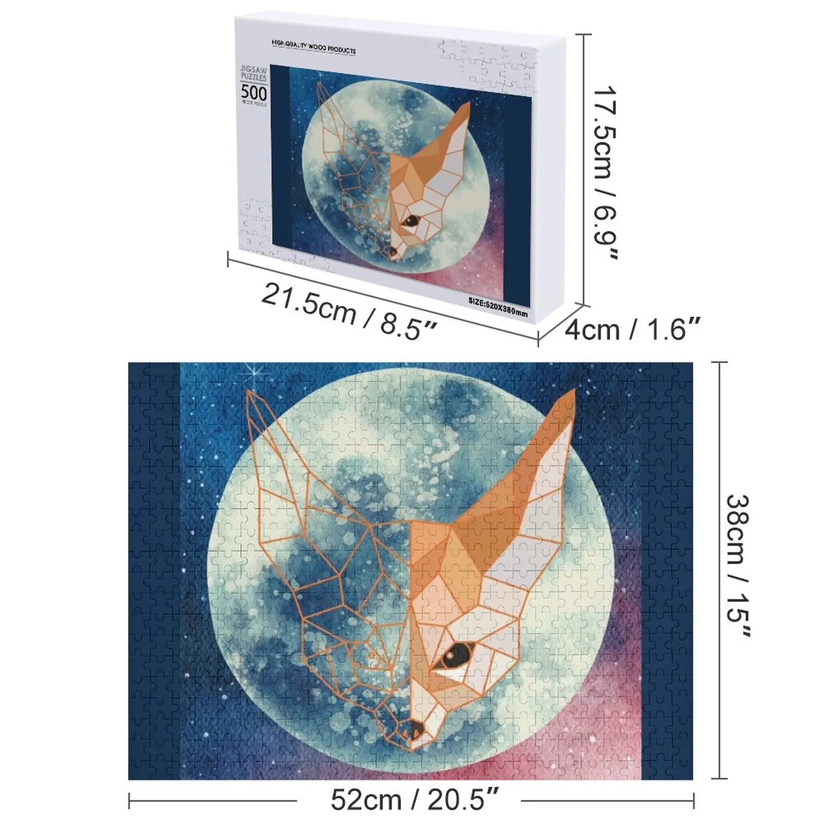 페넥 폭스 직소 퍼즐 게임 어린이 맞춤 선물 아이디어 맞춤 퍼즐