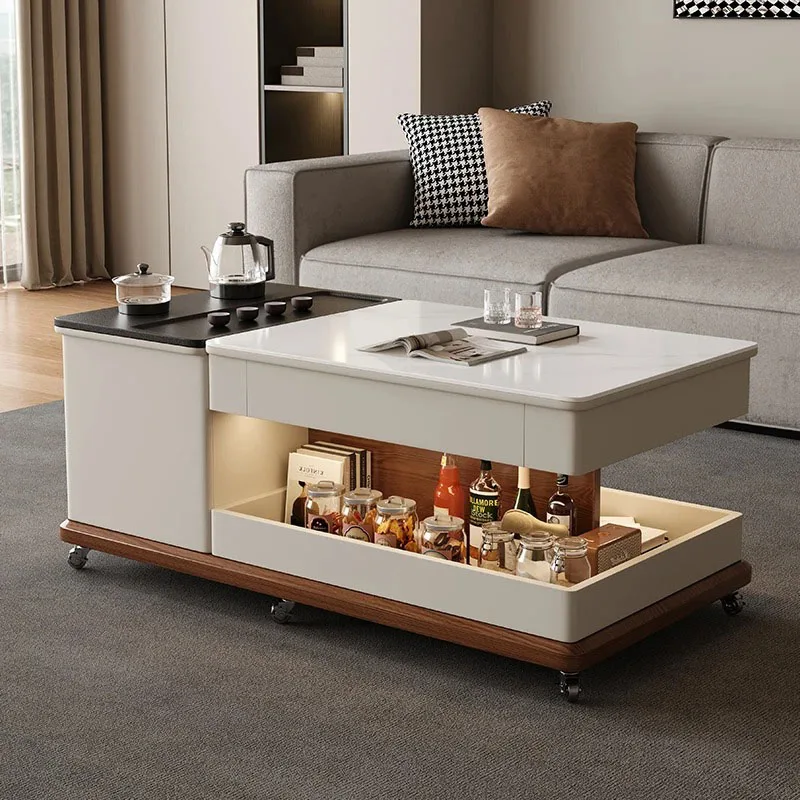 Interior Aesthetic Coffee Table Organizer Minimalist Modern Service Cheap Coffee Table Waterpoor Kaffee Tische Unique Furniture
