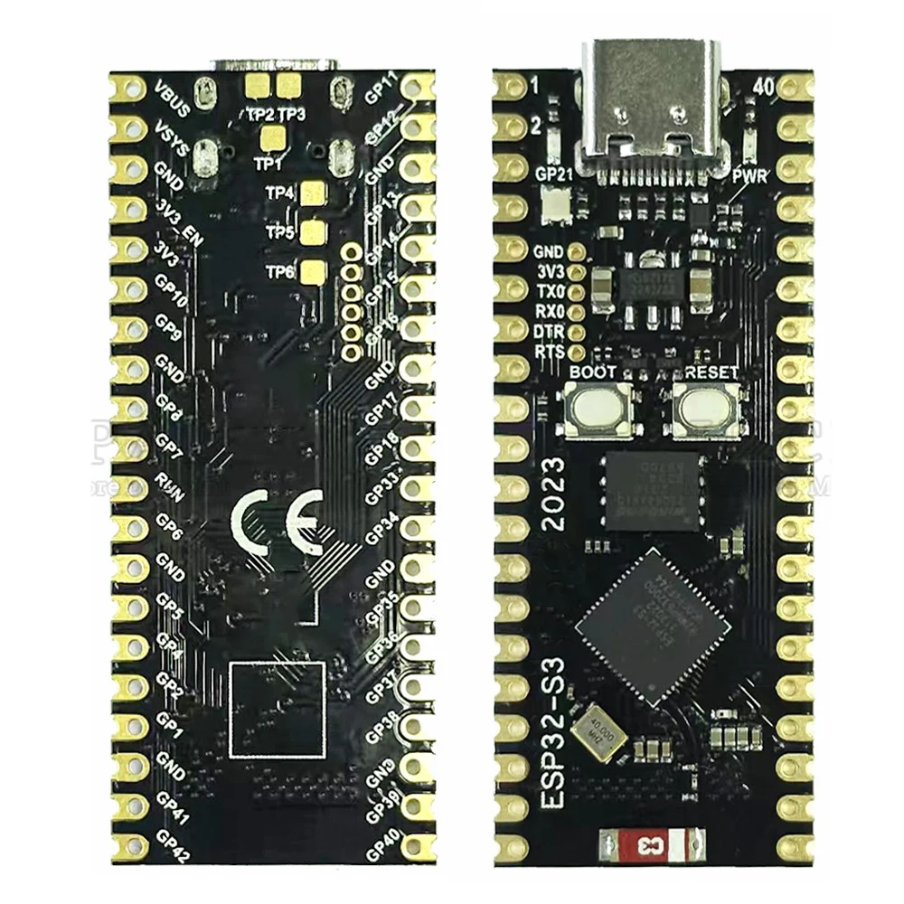 ESP32 S3 Type-C Development Board 2.4G Wifi BT Module Dual-Core Processor ESP32-S3 N8R2 N8R8 N16R8 40Pin ESP32-S3-WROOM-1