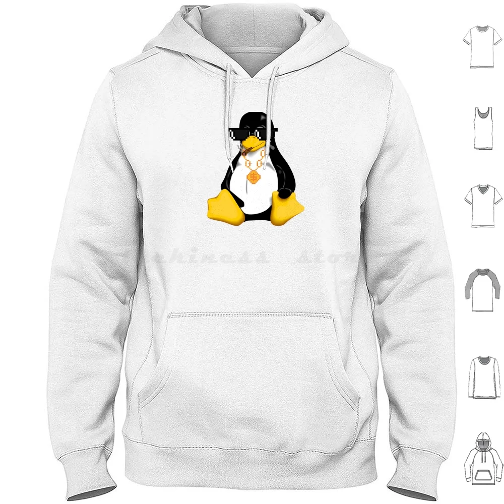 Thug Linux Users Hoodie cotton Long Sleeve Linux Geek Hacker Programming Code Unix Programmer Nerd Computer Coding