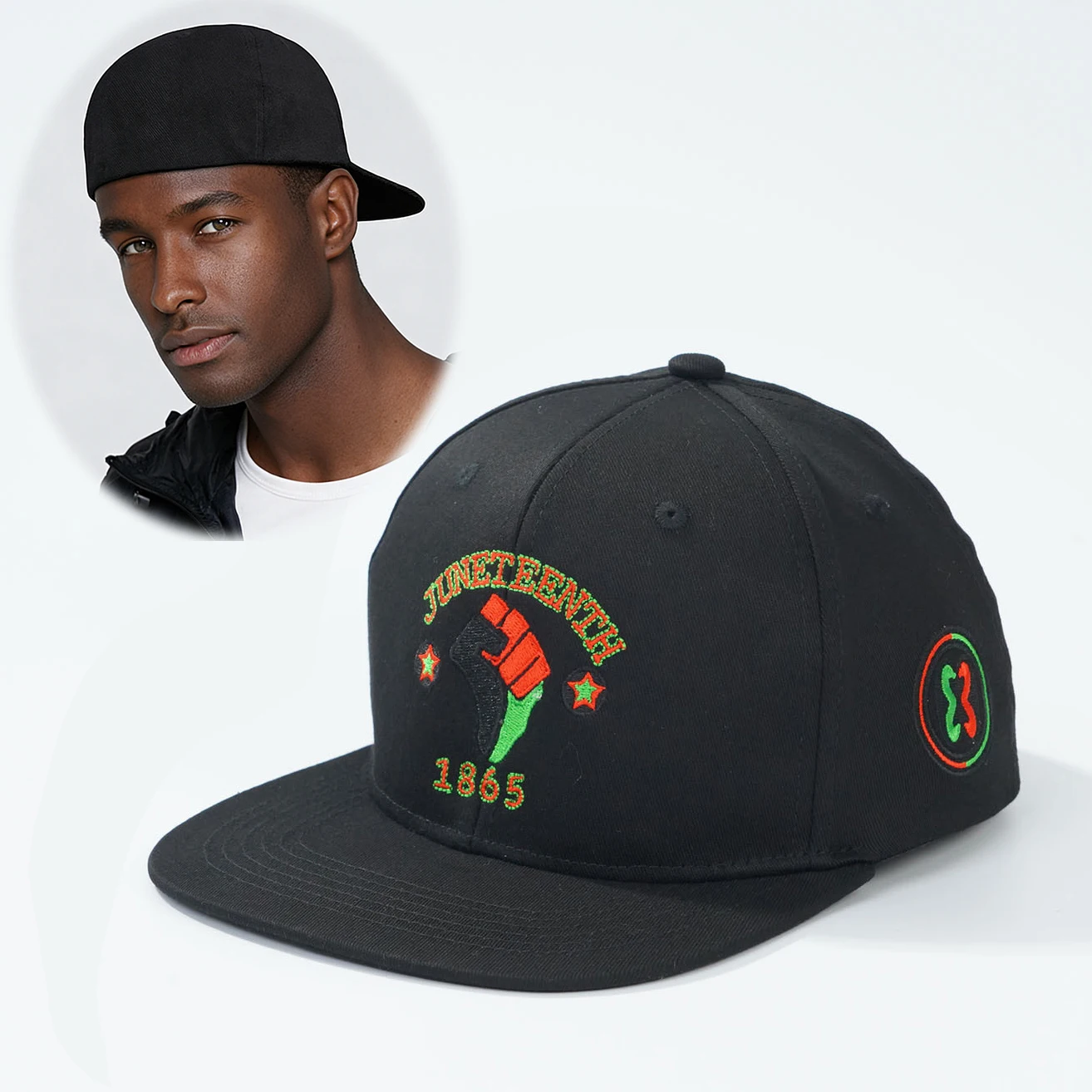 

Fitted Full Stretch Elastic Closed Juneteenth 1865 African Cap Hat New Black Men Women Hip hop Baseball Snapback Sun Visor Era