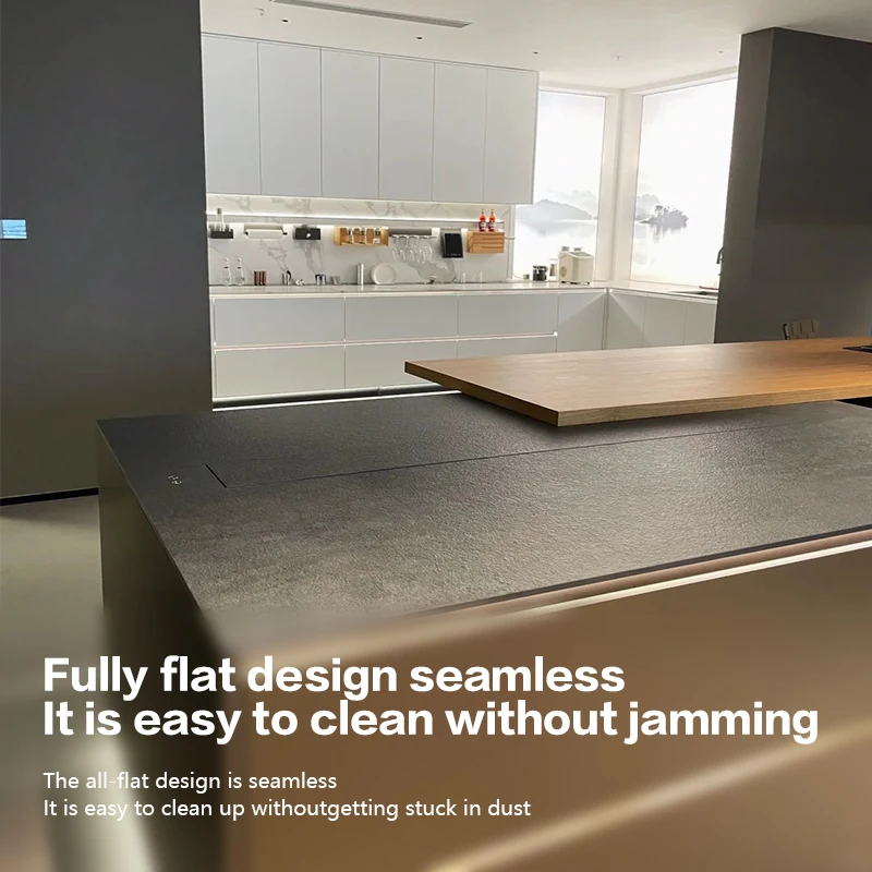 High-End Customized Electric Intelligent Touch-Sensitive Voice-Controlled Wine Cabinet Island Lift Storage Display Cabinet