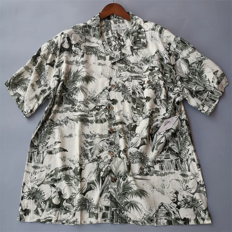 Heavy Weight 100% Mulberry Silk Men Shirt Short sleeve Silk spinning thick basic versatile woman can wear