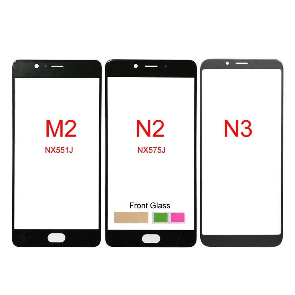 

Панель дигитайзера сенсорного экрана для ZTE Nubia M2 N2 N3 NX551J NX575J, сменная Передняя стеклянная сенсорная панель