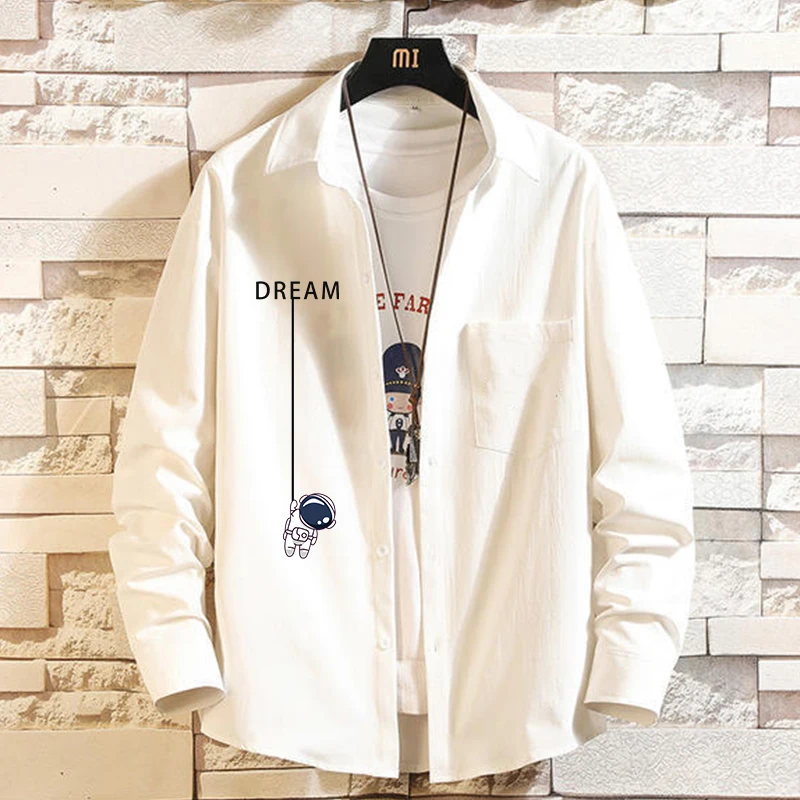 

Креативная толстовка с принтом, свободного кроя, с круглым вырезом, зимняя повседневная одежда, из полиэстера, молодежная мода, бренд Keng Tong