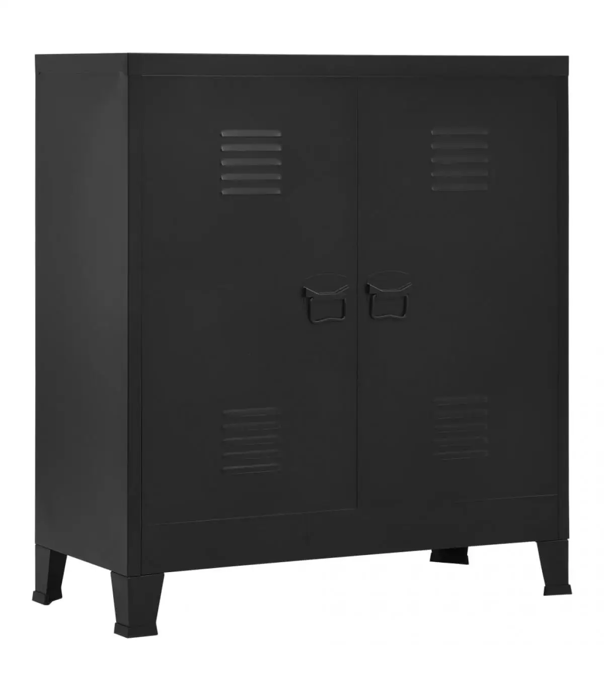 Ecomobel cabinets filing cabinets black steel industrial filing cabinet 90x40x100 cm elegant living room bedroom furniture fast delivery from Spain