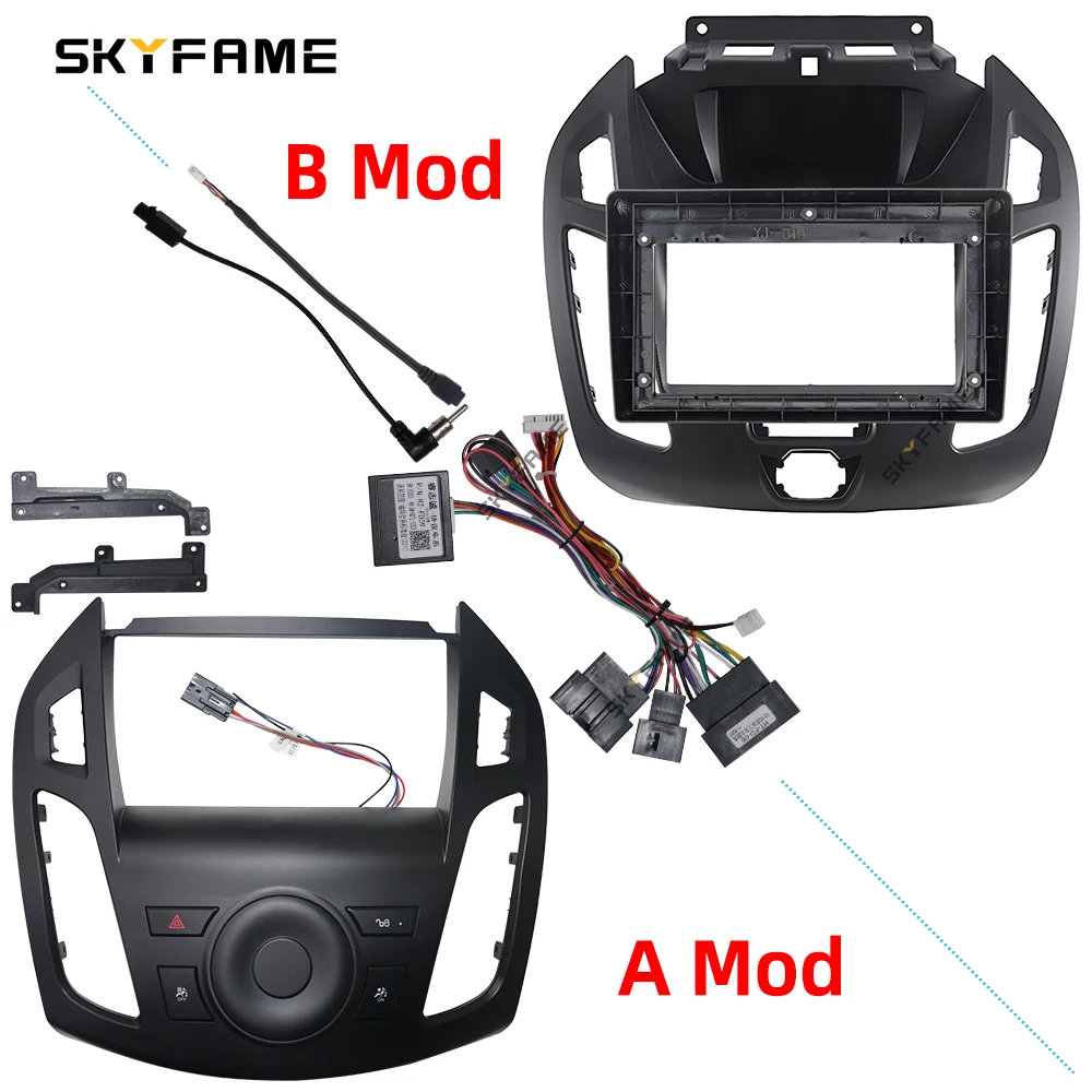 

SKYFAME автомобильная рамка, лицевой адаптер, декодер Canbus Box, Android радиоприемник, комплект панели для приборной панели для Ford Transit Tourneo Connect