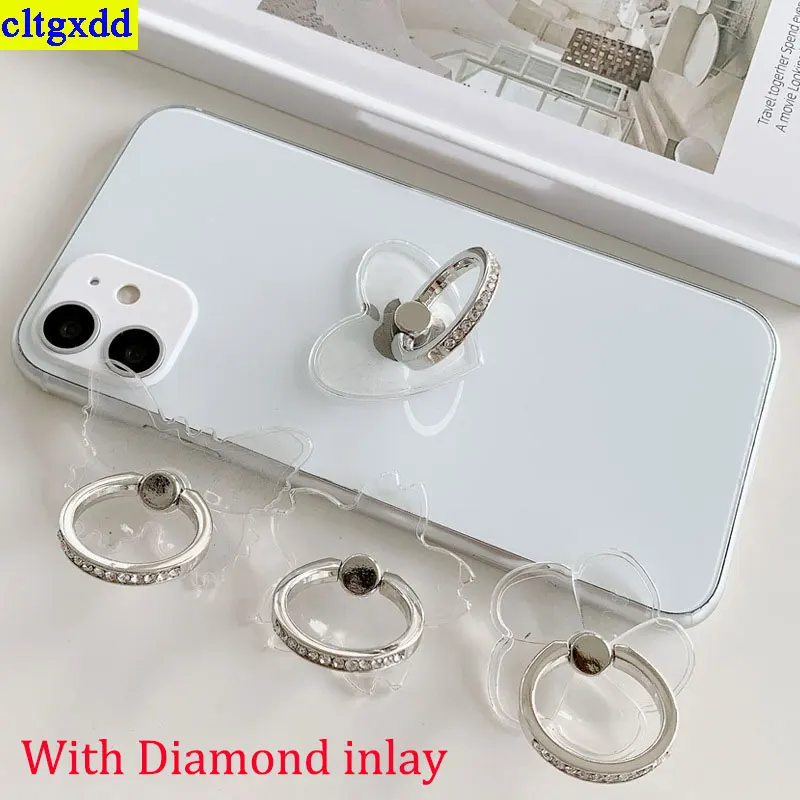 Cltgxdd 1piece Transparent Ring Phone Holder FOR iPhone XS Huawei Samsung Smartphone Ring Holder Car Holder Universal