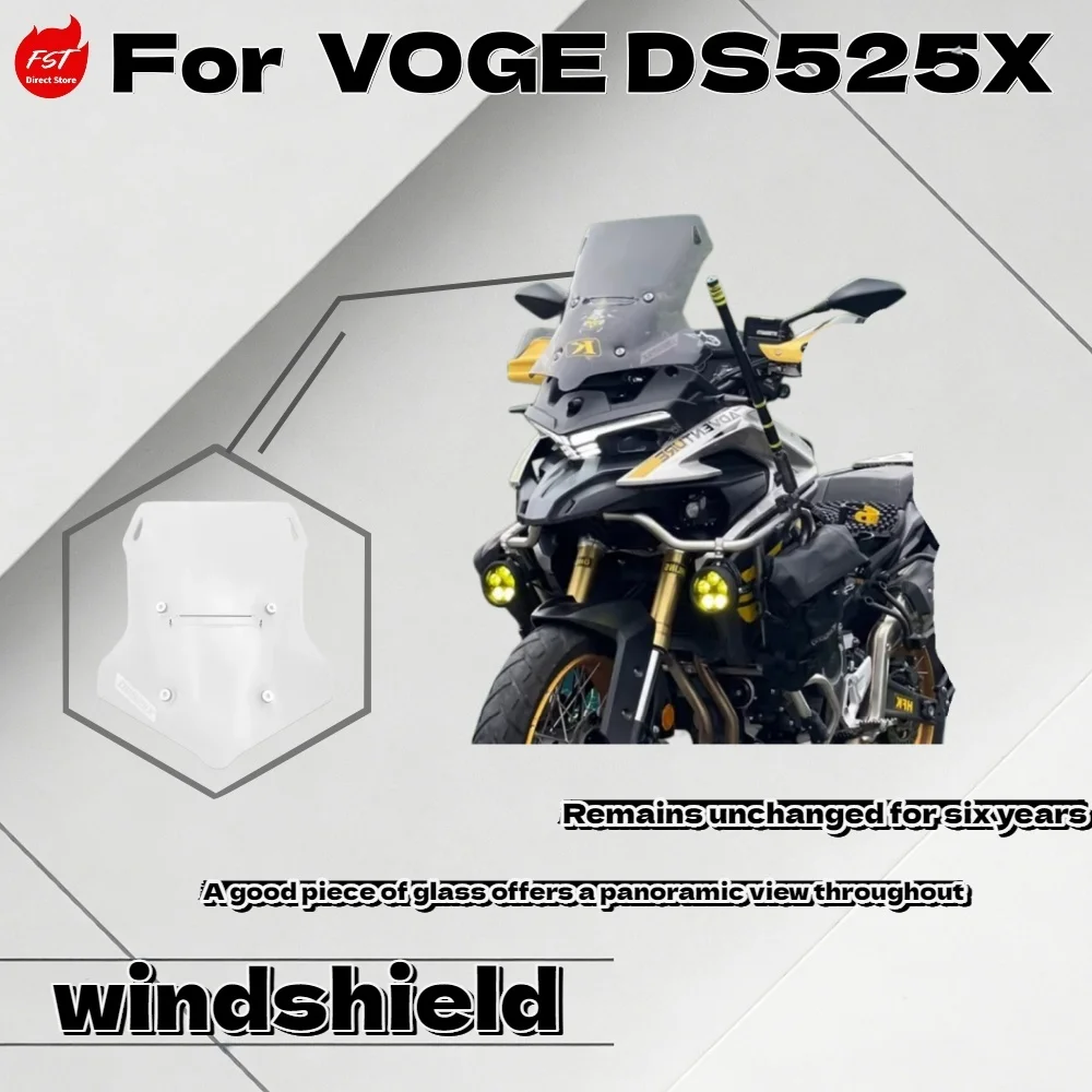 

For VOGE DS525X Premium Heightened Widened Wind Deflector Front Windshield Accessories