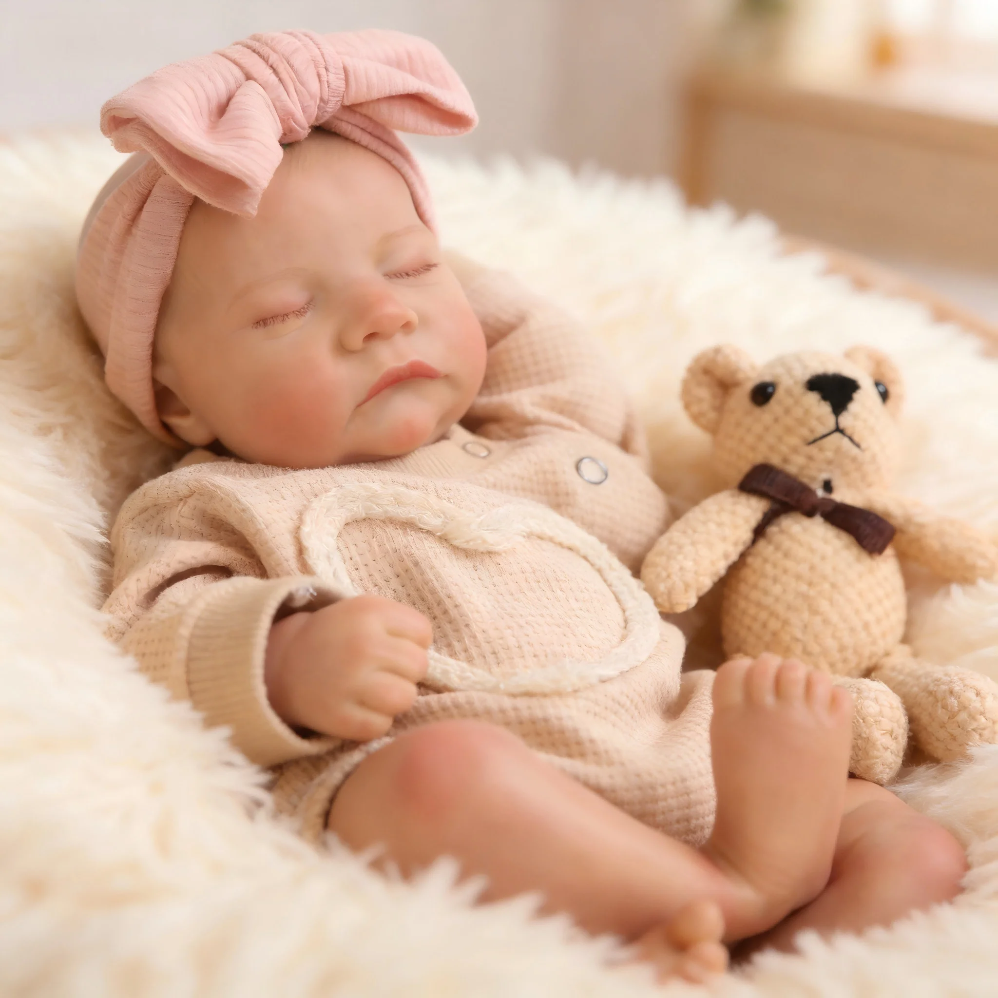 ตุ๊กตาเด็กเกิดใหม่ - ตุ๊กตาทารกแรกเกิดที่สมจริง ตัวนุ่มน้ำหนักพอเหมาะ ตุ๊กตาเหมือนจริงที่สามารถจัดท่าทางได้ - ของขวัญสำหรับเด็กอายุ 3 ปีขึ้นไป และนักสะสม