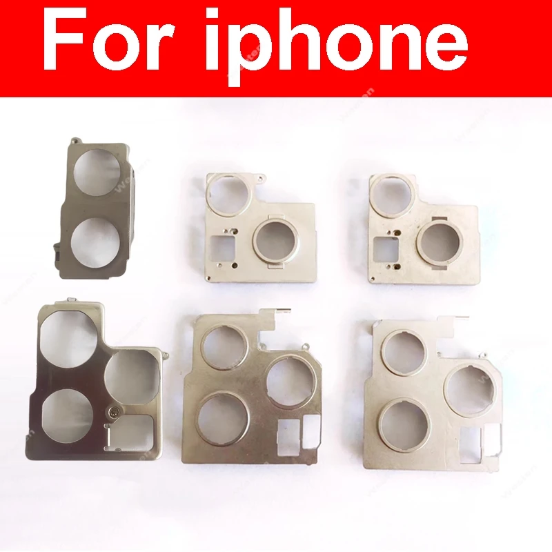 

Для iphone 11 12 13 14 Pro Max 12 Mini 13 Мини Задняя камера Металлический держатель Кронштейн Металлическая камера Фиксированная рамка Замена Ремонт