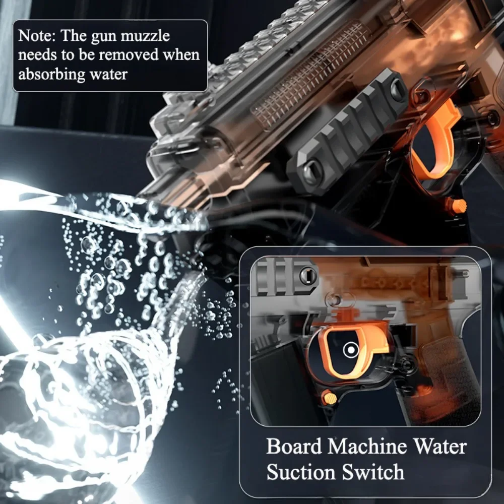 MK3 pistolet à eau électrique jouet grande capacité lumière Flash fraîche eau absorbante prise de vue continue été jouet de plage en plein air pour les enfants