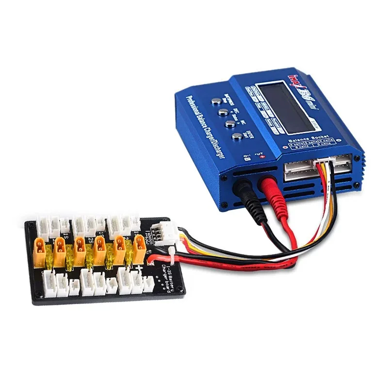 XT60 / XT90 / XT30 /JST / T Plug Lipo Battery Parallel Charging Board 2-6S 2-8S For IMAX B6 B6AC B8 Quick Charge RC Models Parts