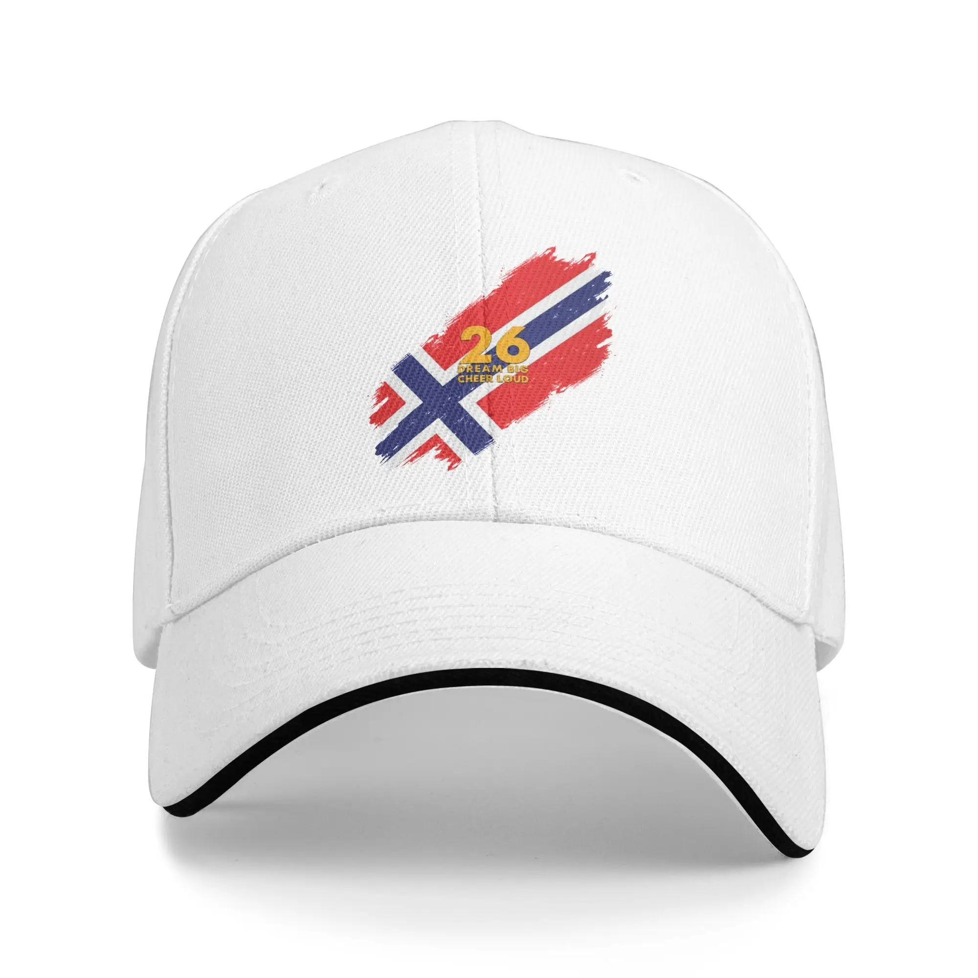 Unisex Norway Football 2026 Dream Big Cheer Loud Outdoor Hat  Sun Baseball Caps Casual Baseball Cap Snapback Hats