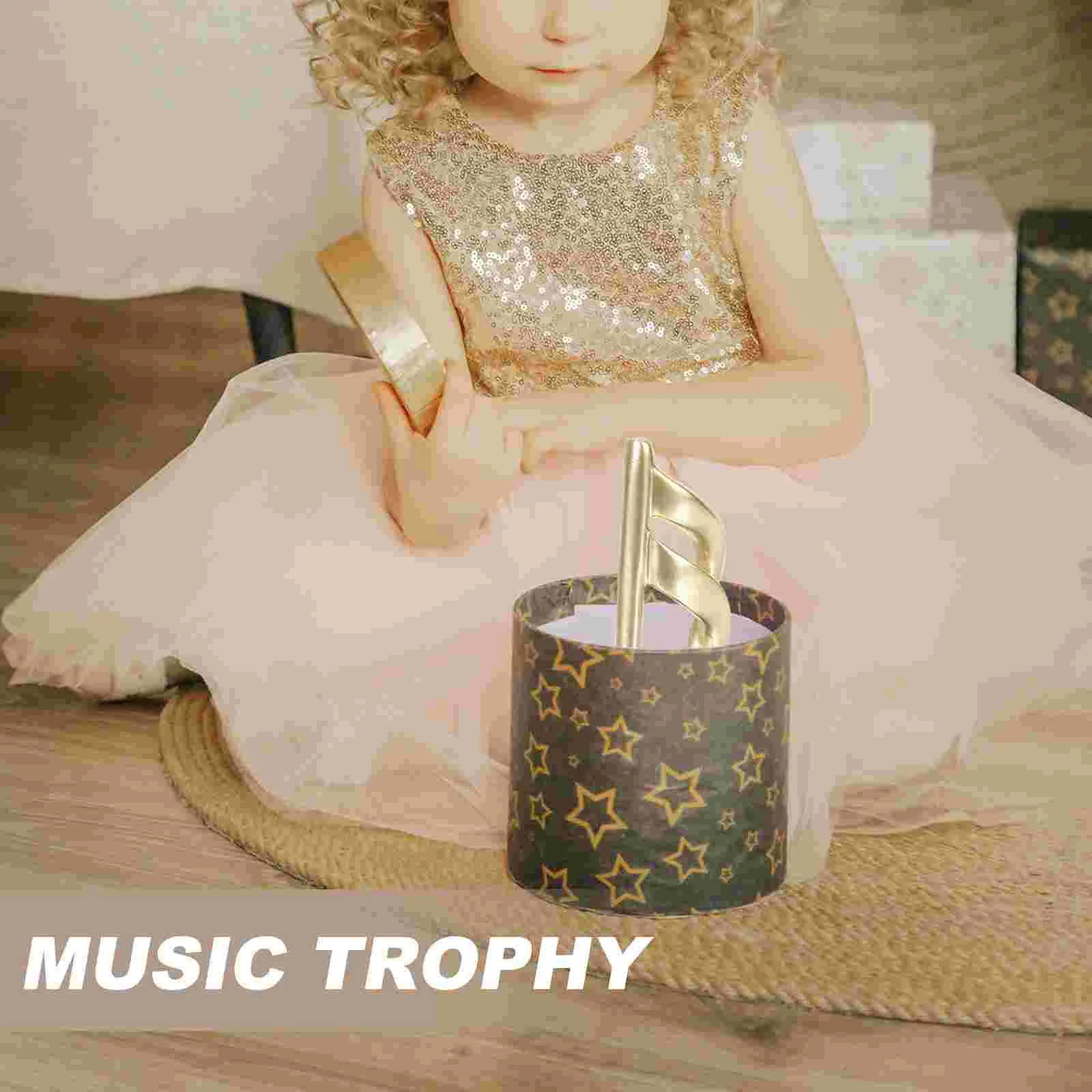 Music Trophy Stave Musical Note Decoration Music Competition Prize for Award