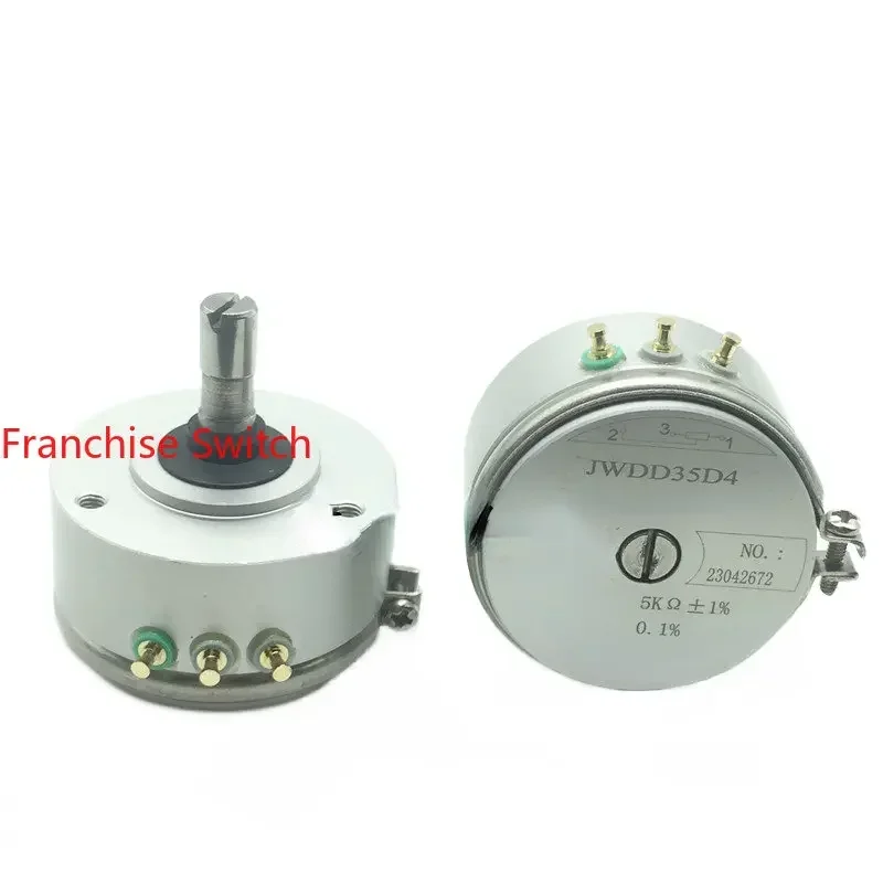 New Precision Conductive Plastic Potentiometer JWDD35D4 5K ± 1% Angular Displacement Sensor
