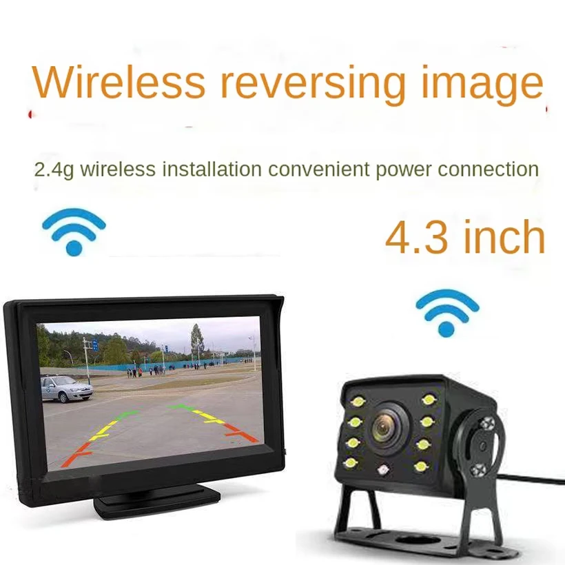 

JISUIDA Wireless reversing camera "HD TFT LCD folding truck bus parking assistant monitor S DC 12V/24V folding car monitor.