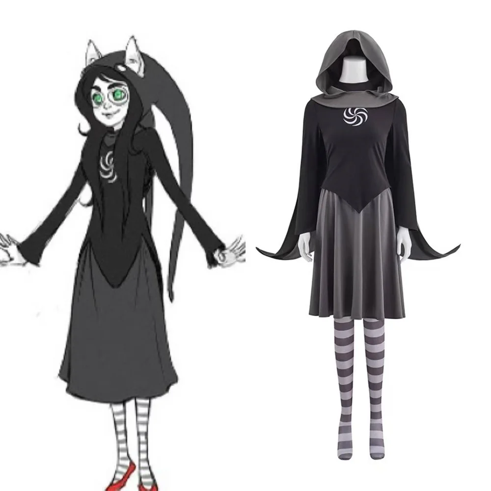 

Homestuck Jade Harley Cosplay Costume Women Uniform Suits with Socks Full Set Halloween Carnival Outfits