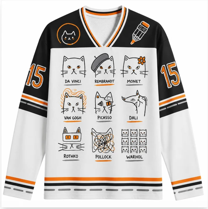 Retro Japanese style 3D printed long sleeved T-shirt for men and women, V-neck streetwear, loose sports long sleeved T-shirt view 5