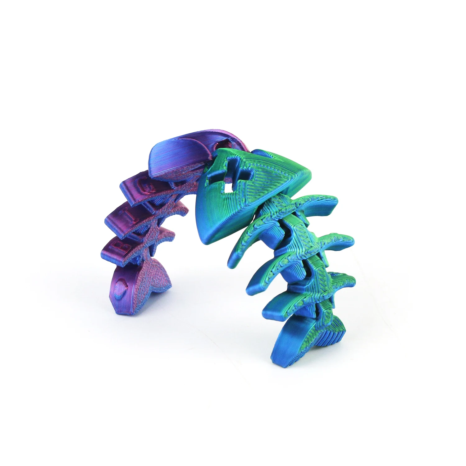 

Mini fishbone joint movable keychain decompression desktop toy creative stress relieving trendy play